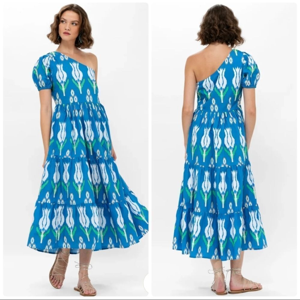 Oliphant One Shoulder Maxi Dress Size M